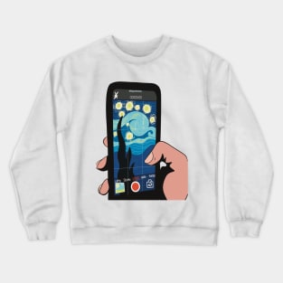 Starry Night Video Crewneck Sweatshirt